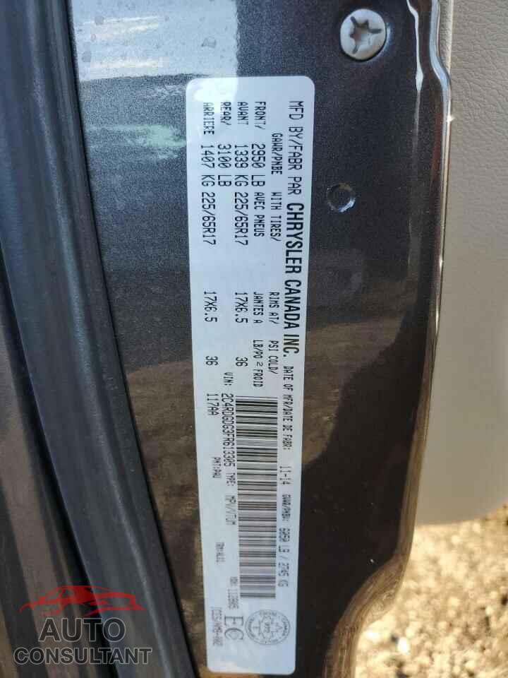 DODGE CARAVAN 2015 - 2C4RDGDG3FR613305