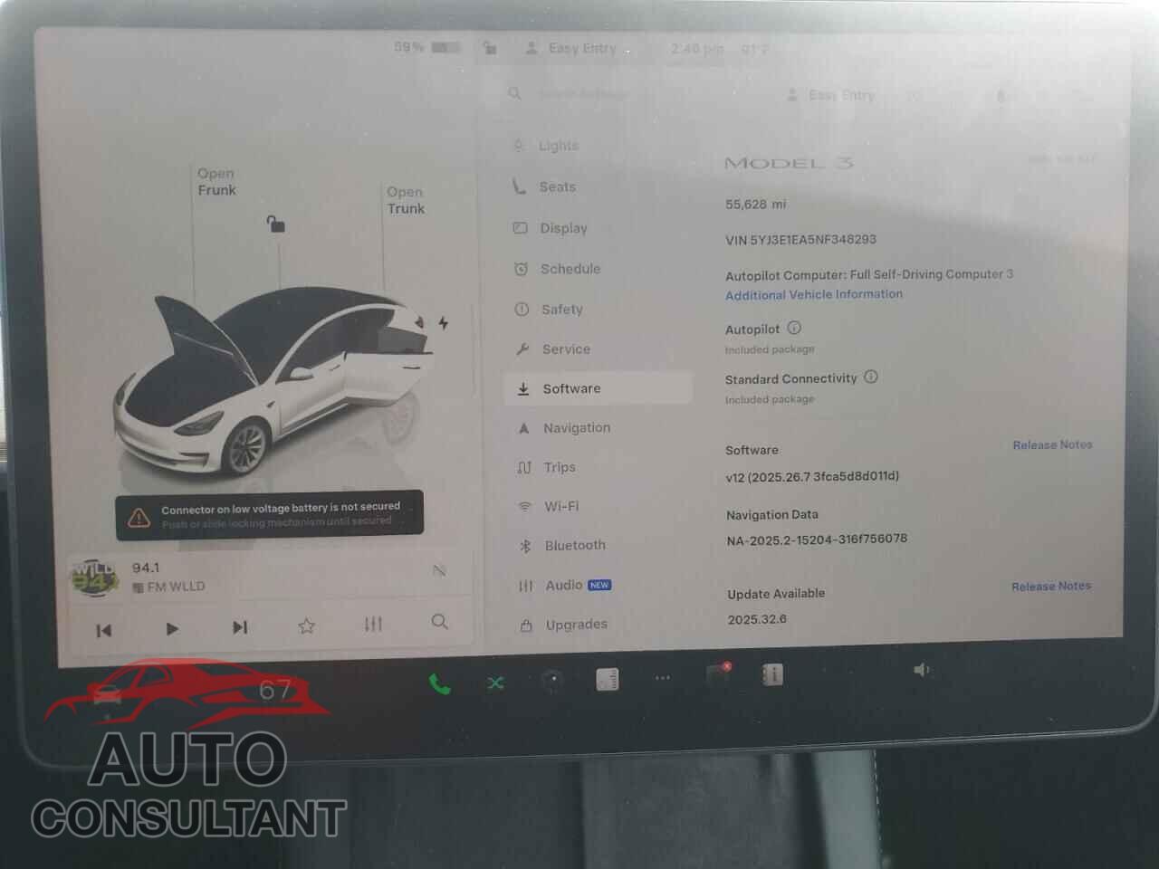 TESLA MODEL 3 2022 - 5YJ3E1EA5NF348293