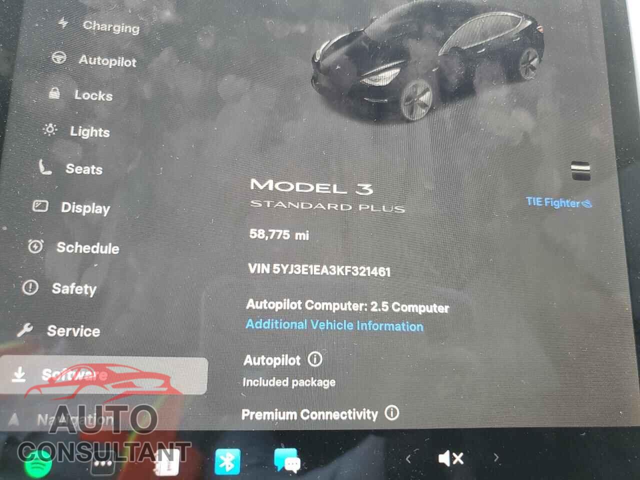 TESLA MODEL 3 2019 - 5YJ3E1EA3KF321461