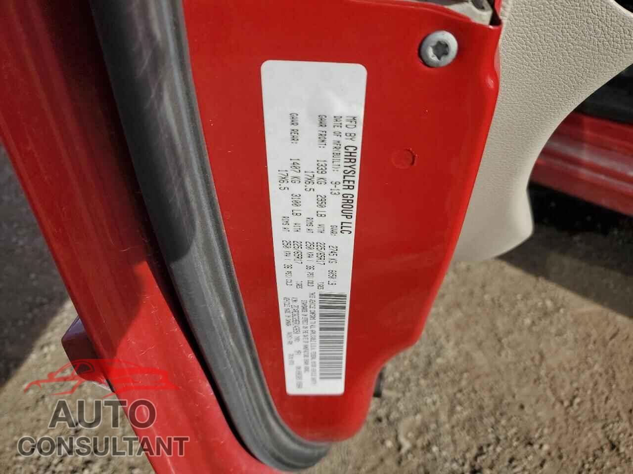 DODGE CARAVAN 2014 - 2C4RDGCG9ER142650