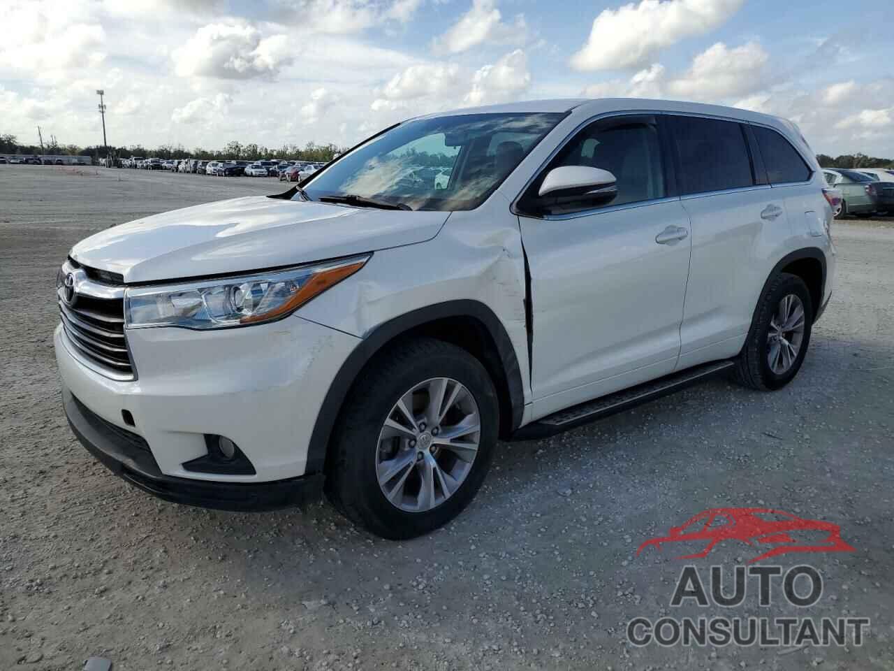 TOYOTA HIGHLANDER 2015 - 5TDZKRFH4FS038291