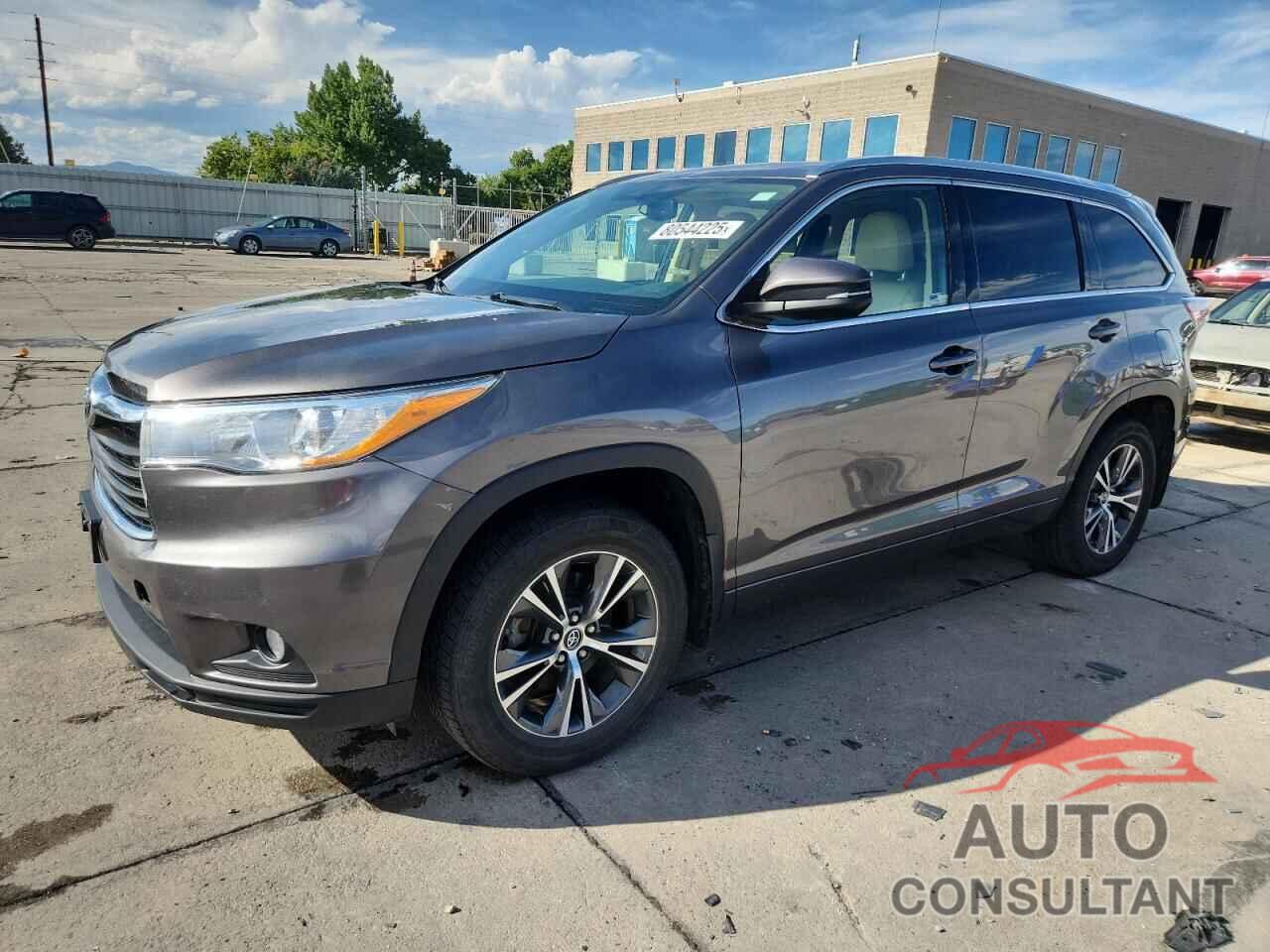 TOYOTA HIGHLANDER 2016 - 5TDJKRFH8GS354081