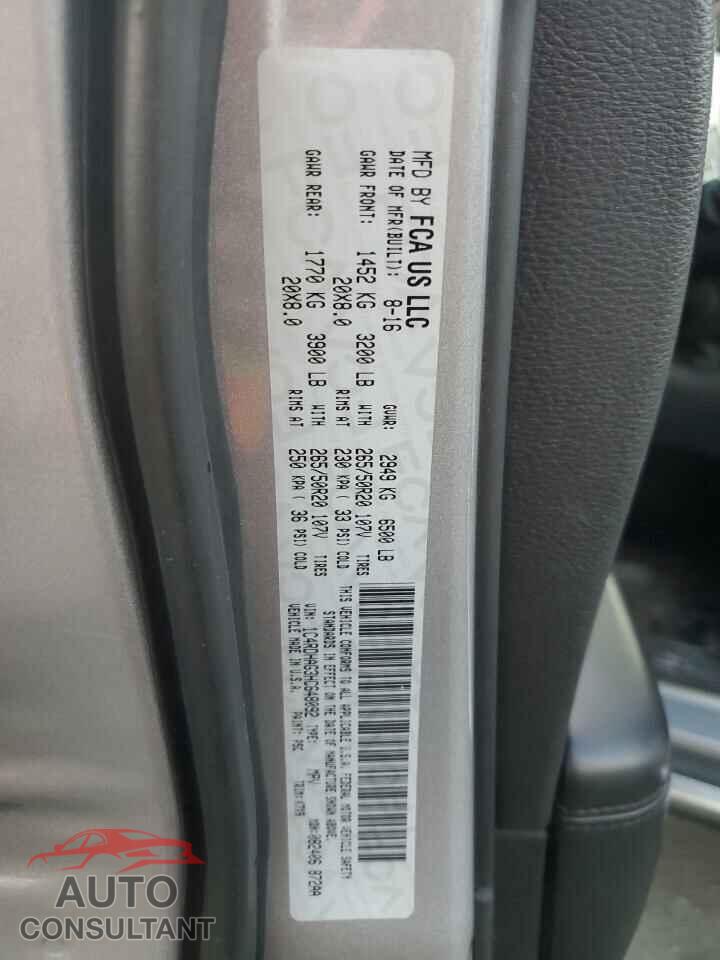 DODGE DURANGO 2017 - 1C4RDHAG3HC648092