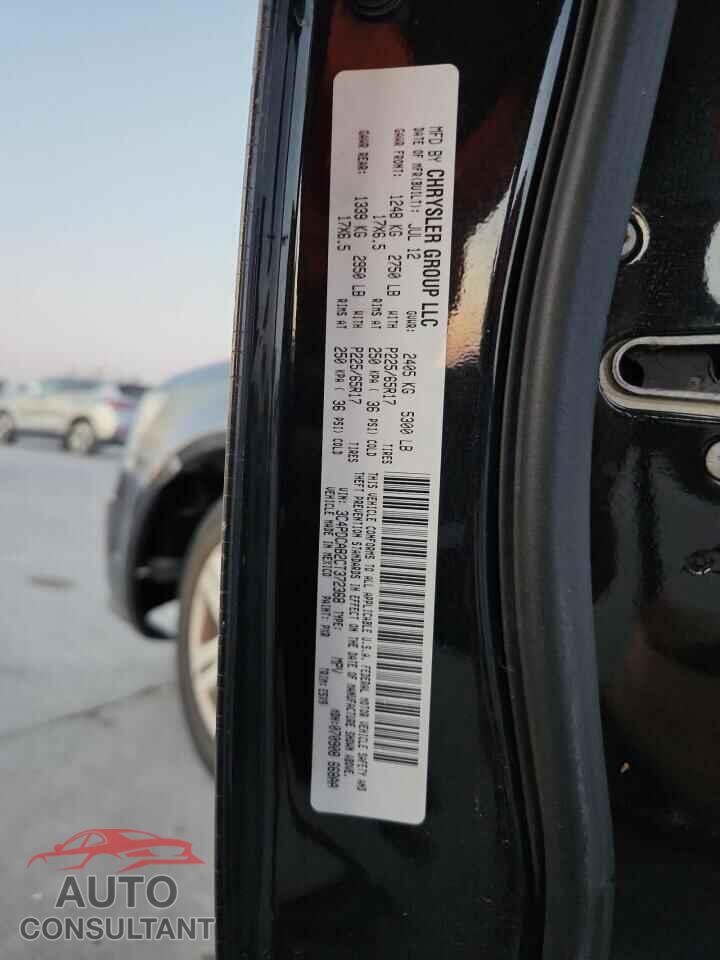 DODGE JOURNEY 2012 - 3C4PDCAB2CT372368