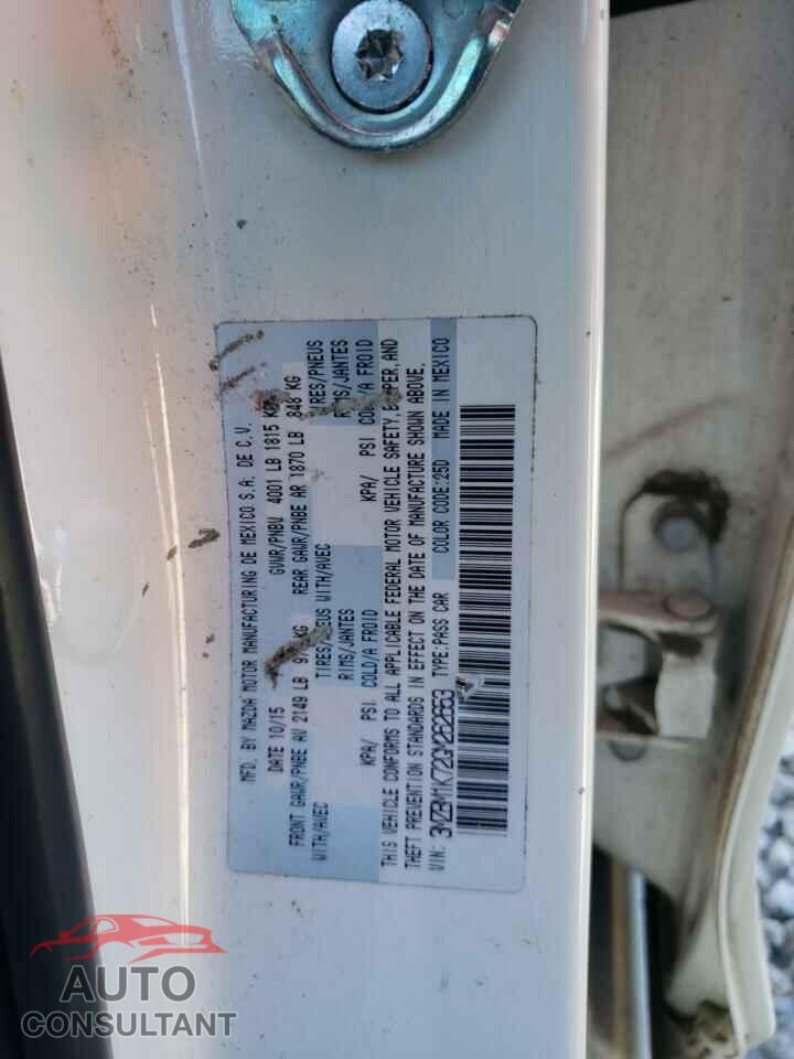 MAZDA 3 2016 - 3MZBM1K72GM262653