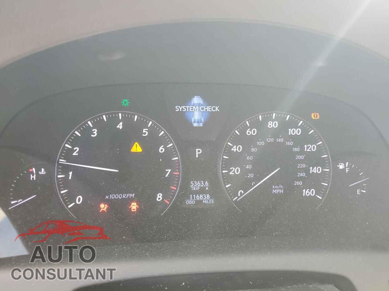 LEXUS LS460 2011 - JTHBL5EF6B5107780