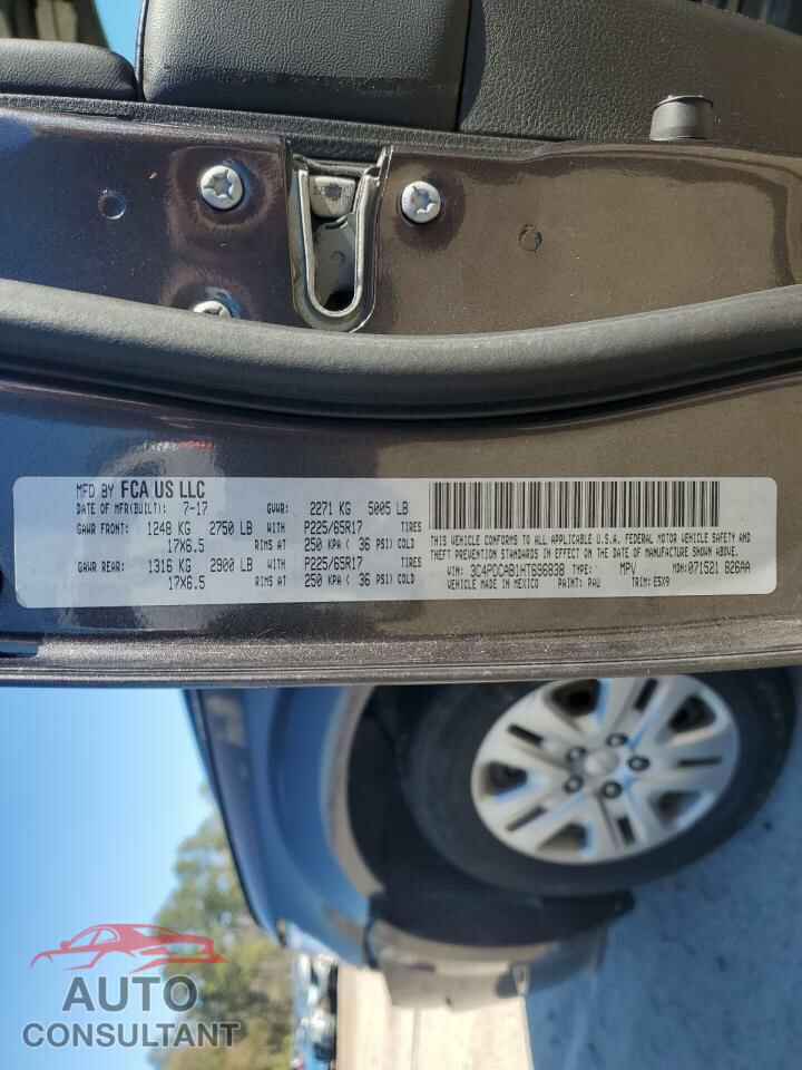 DODGE JOURNEY 2017 - 3C4PDCAB1HT696838