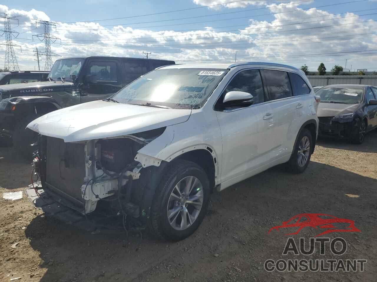 TOYOTA HIGHLANDER 2014 - 5TDJKRFH2ES043484