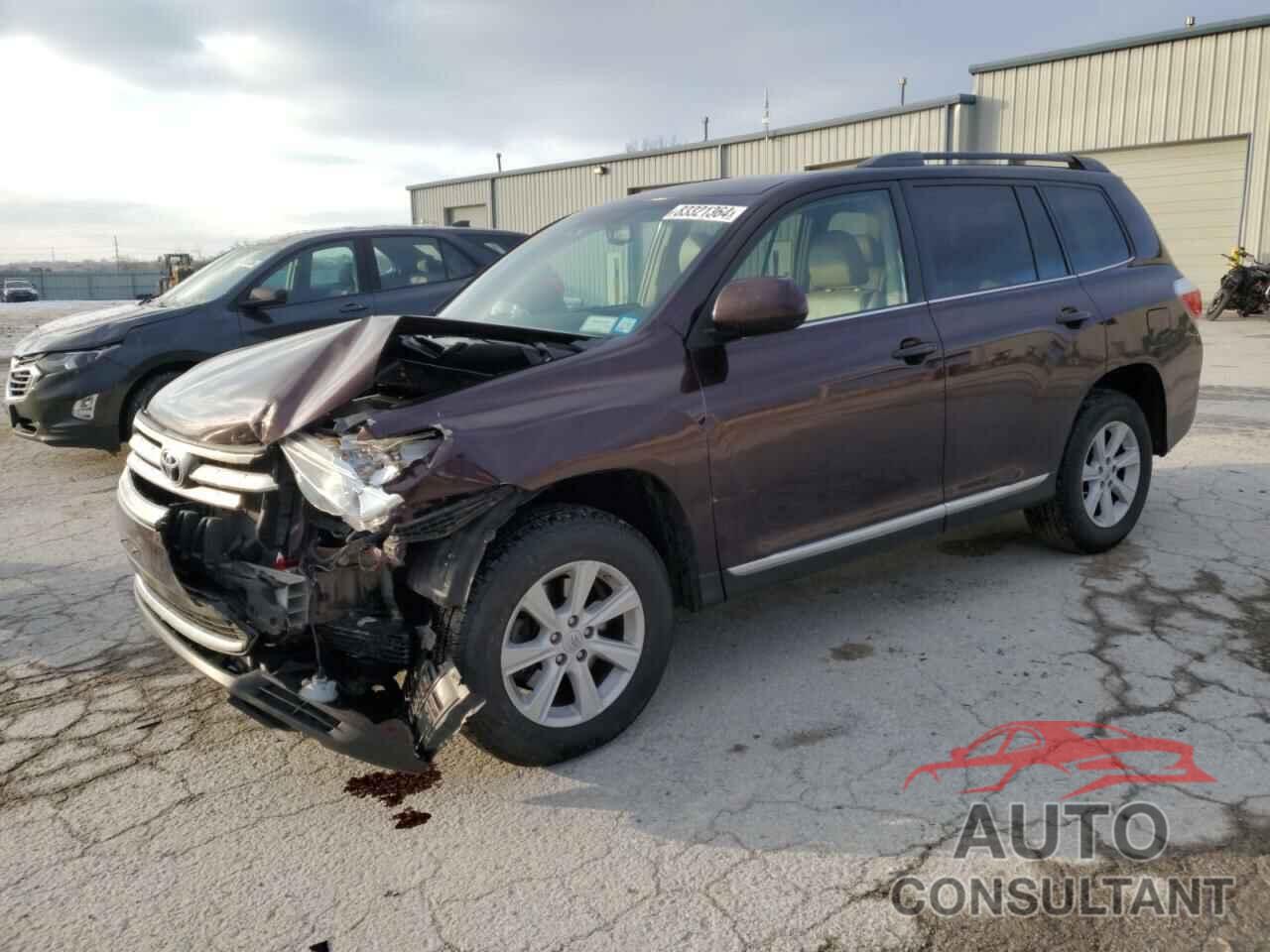 TOYOTA HIGHLANDER 2013 - 5TDBK3EH9DS242839