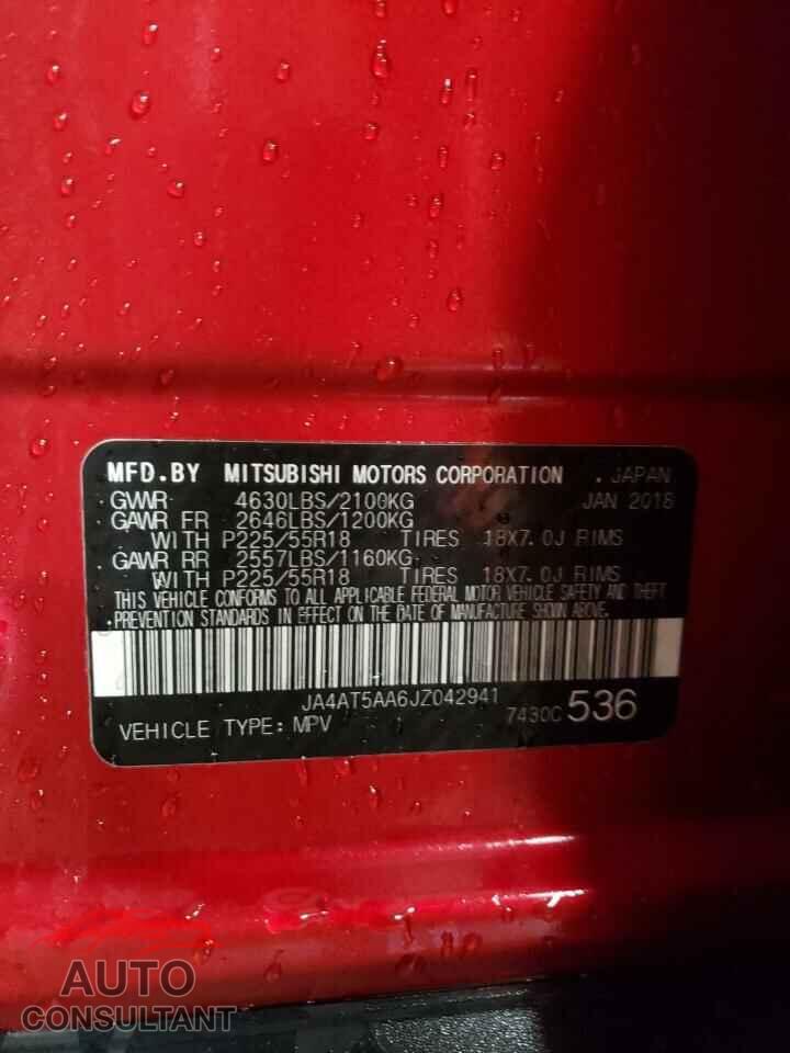 MITSUBISHI ECLIPSE 2018 - JA4AT5AA6JZ042941