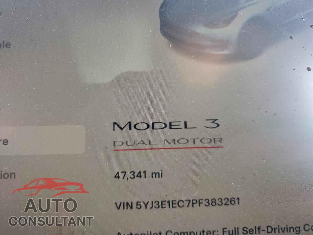 TESLA MODEL 3 2023 - 5YJ3E1EC7PF383261