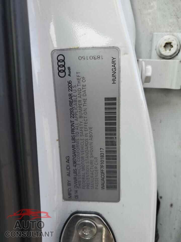 AUDI A3 2015 - WAUACGFF7F1018317