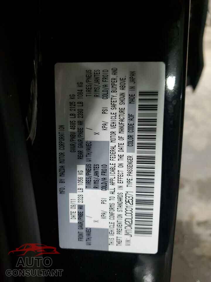MAZDA 5 2012 - JM1CW2DL0C0125371