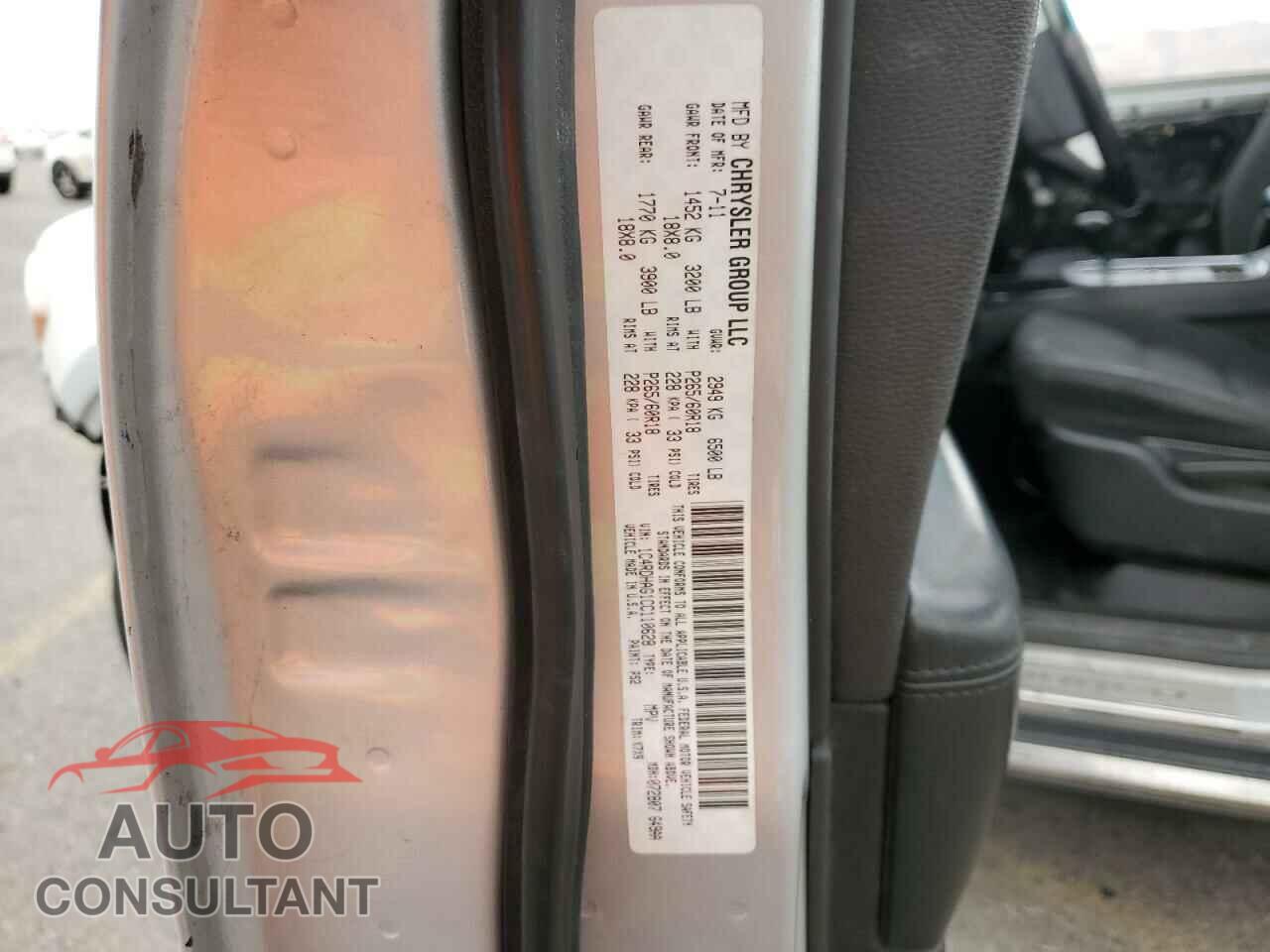 DODGE DURANGO 2012 - 1C4RDHAG1CC110628
