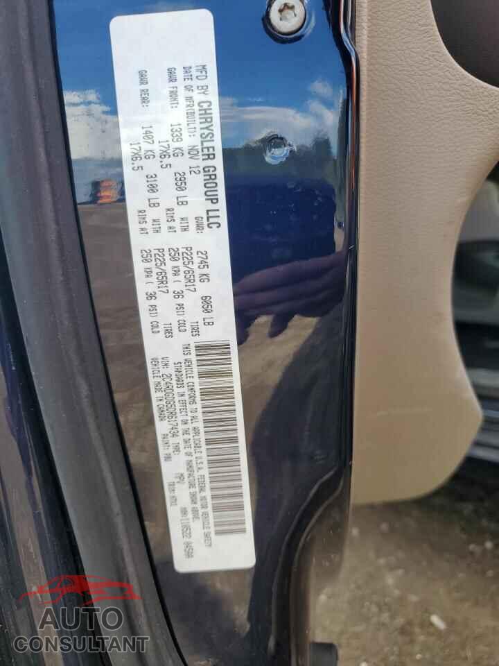 DODGE CARAVAN 2013 - 2C4RDGDG5DR617434