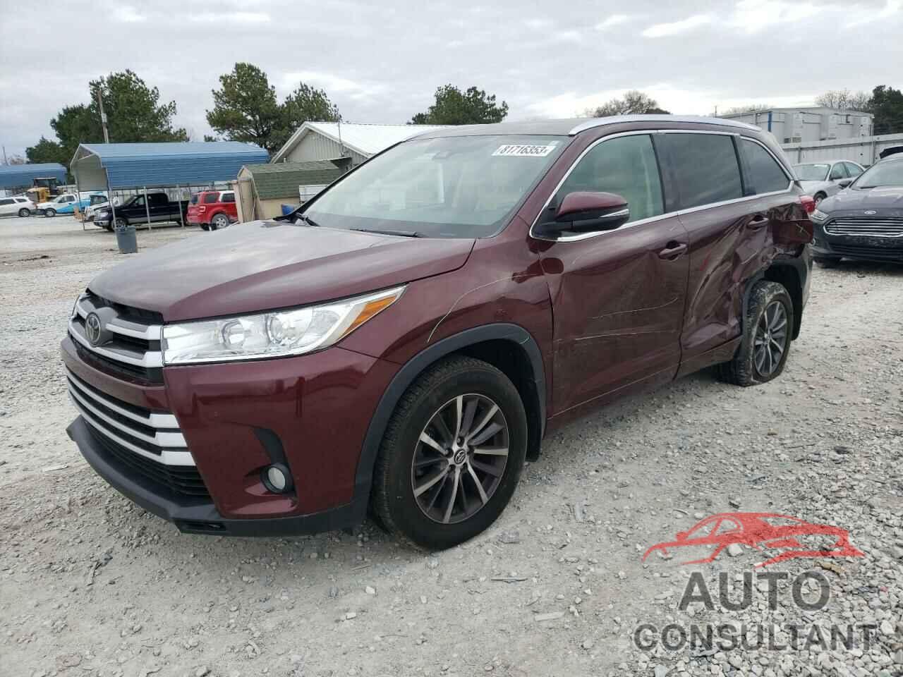 TOYOTA HIGHLANDER 2017 - 5TDJZRFH3HS407363