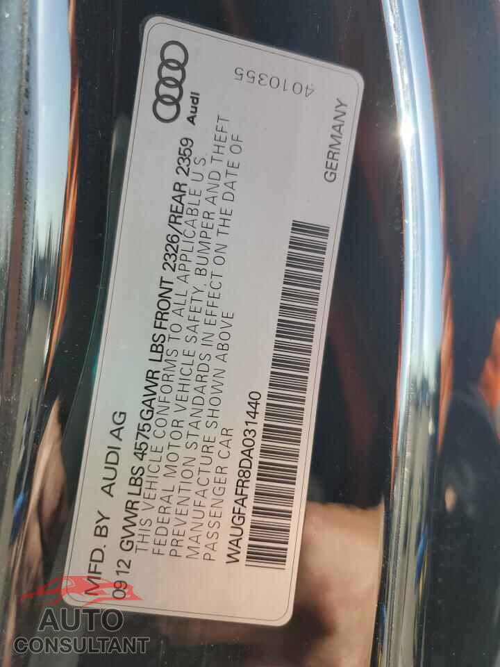 AUDI A5 2013 - WAUGFAFR8DA031440