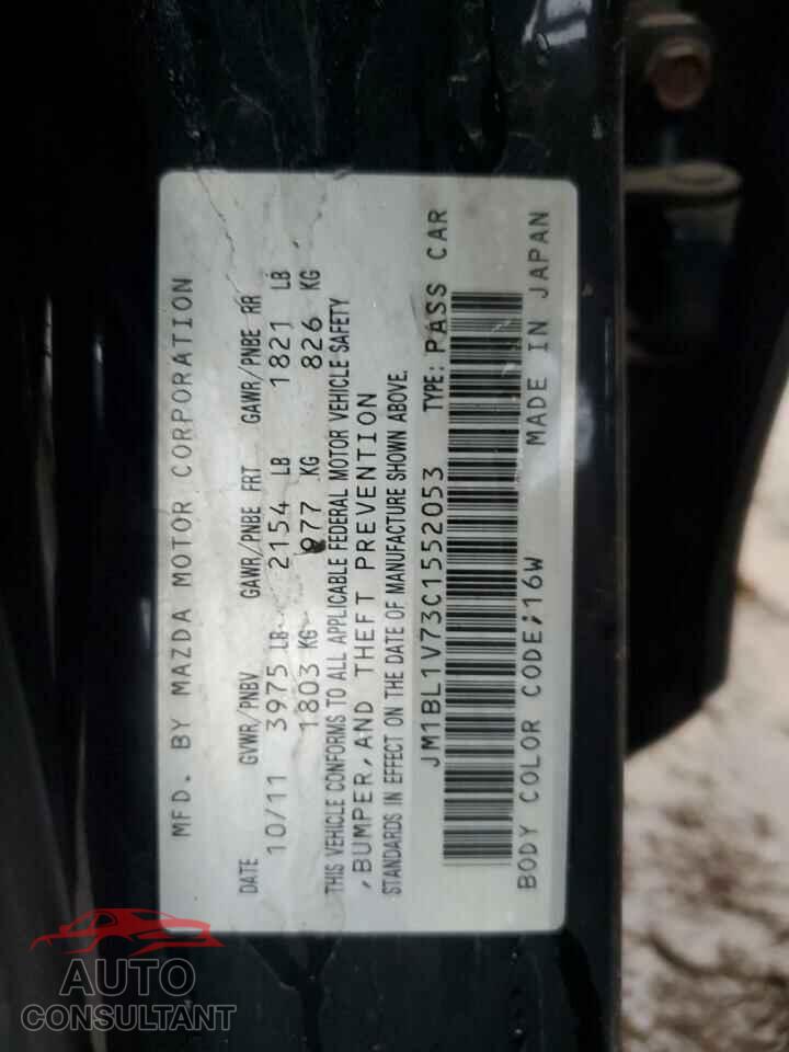 MAZDA 3 2012 - JM1BL1V73C1552053
