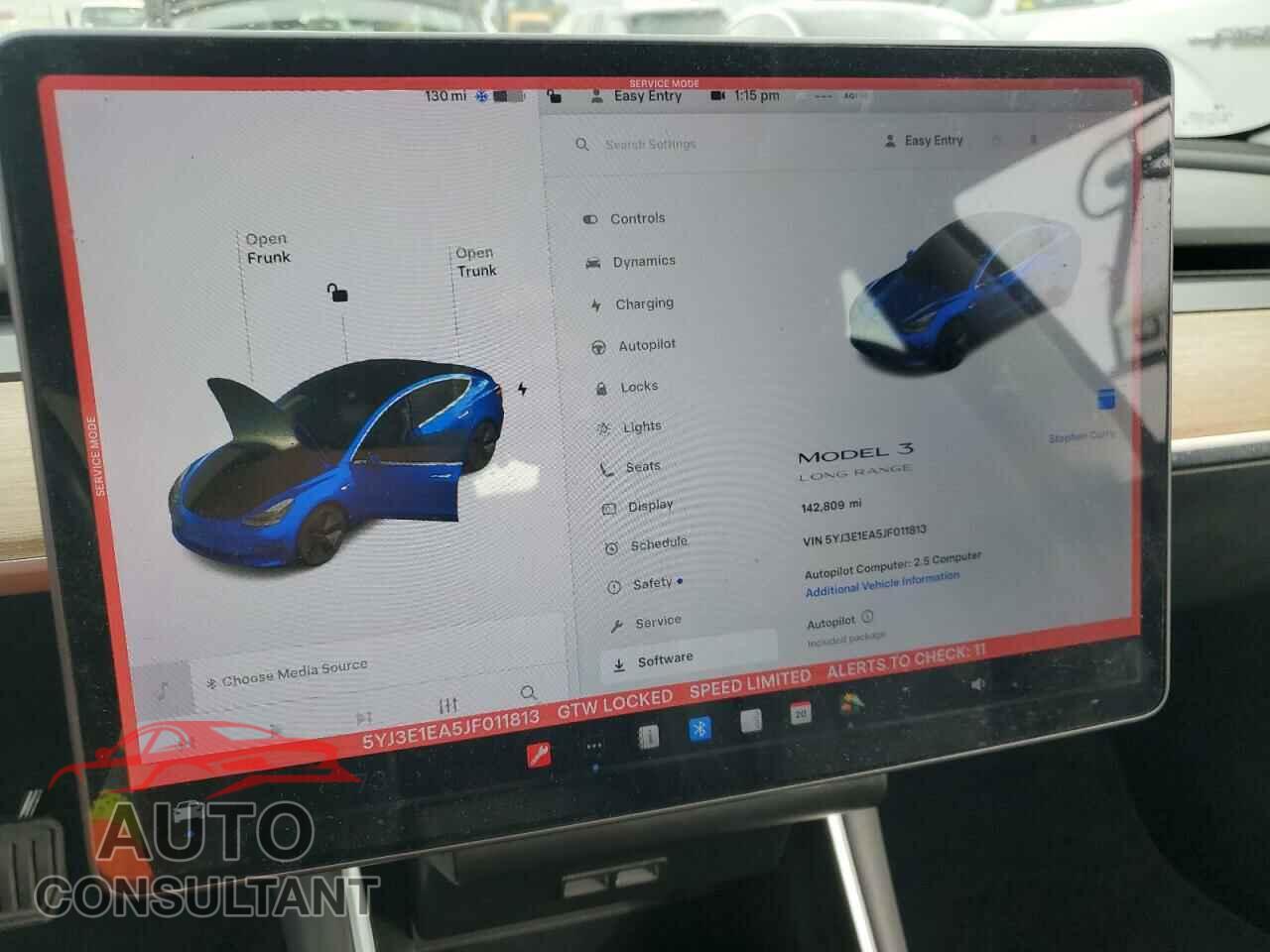 TESLA MODEL 3 2018 - 5YJ3E1EA5JF011813