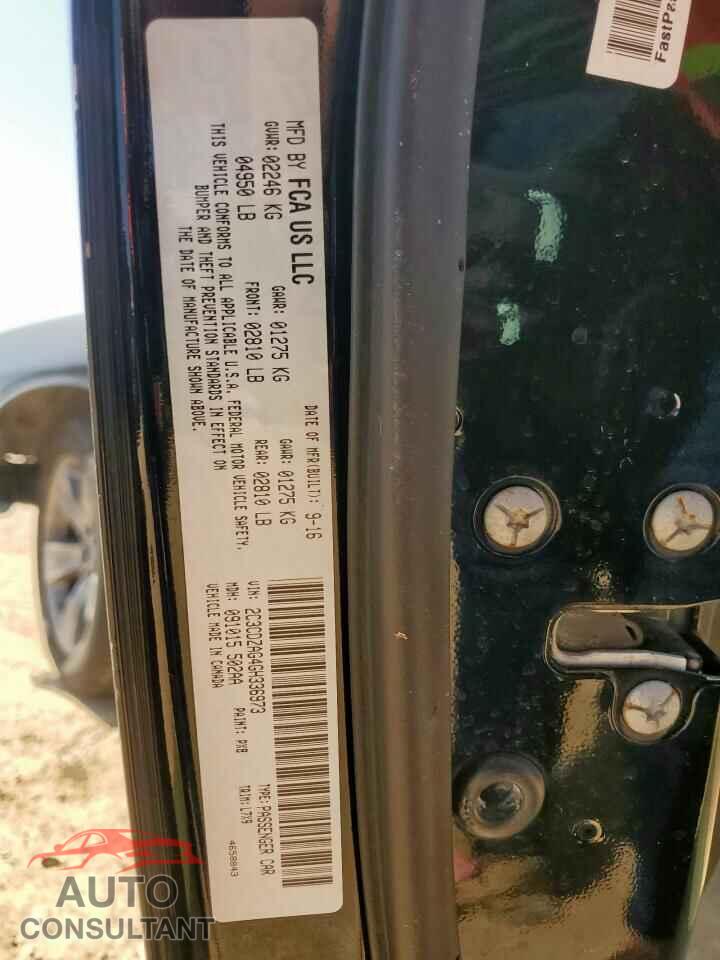 DODGE CHALLENGER 2016 - 2C3CDZAG4GH336973