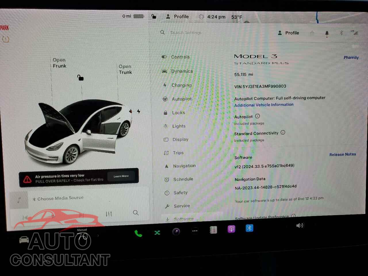 TESLA MODEL 3 2021 - 5YJ3E1EA3MF990803