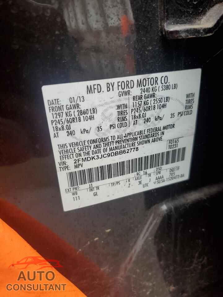 FORD EDGE 2013 - 2FMDK3JC9DBB62778