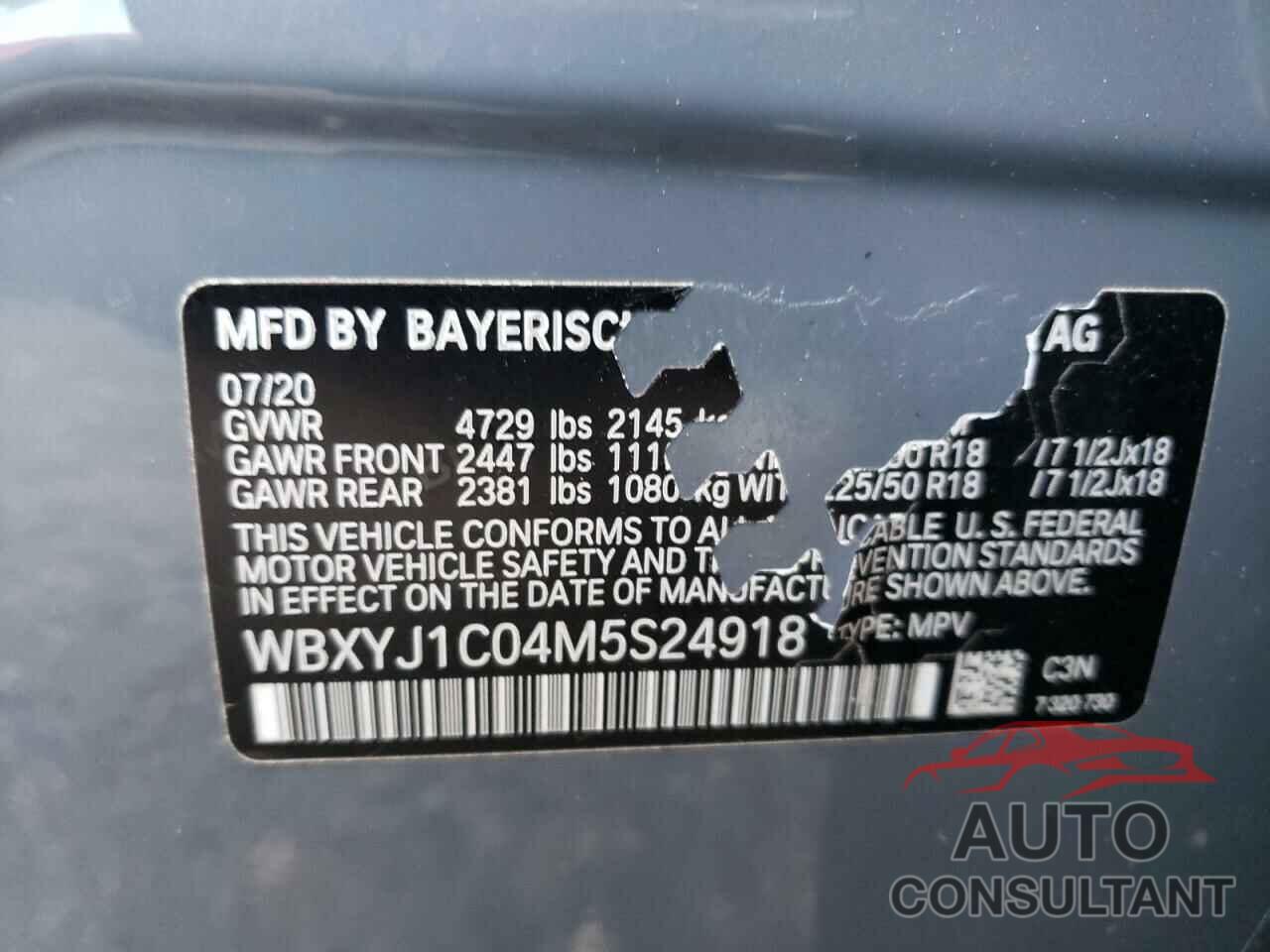 BMW X2 2021 - WBXYJ1C04M5S24918