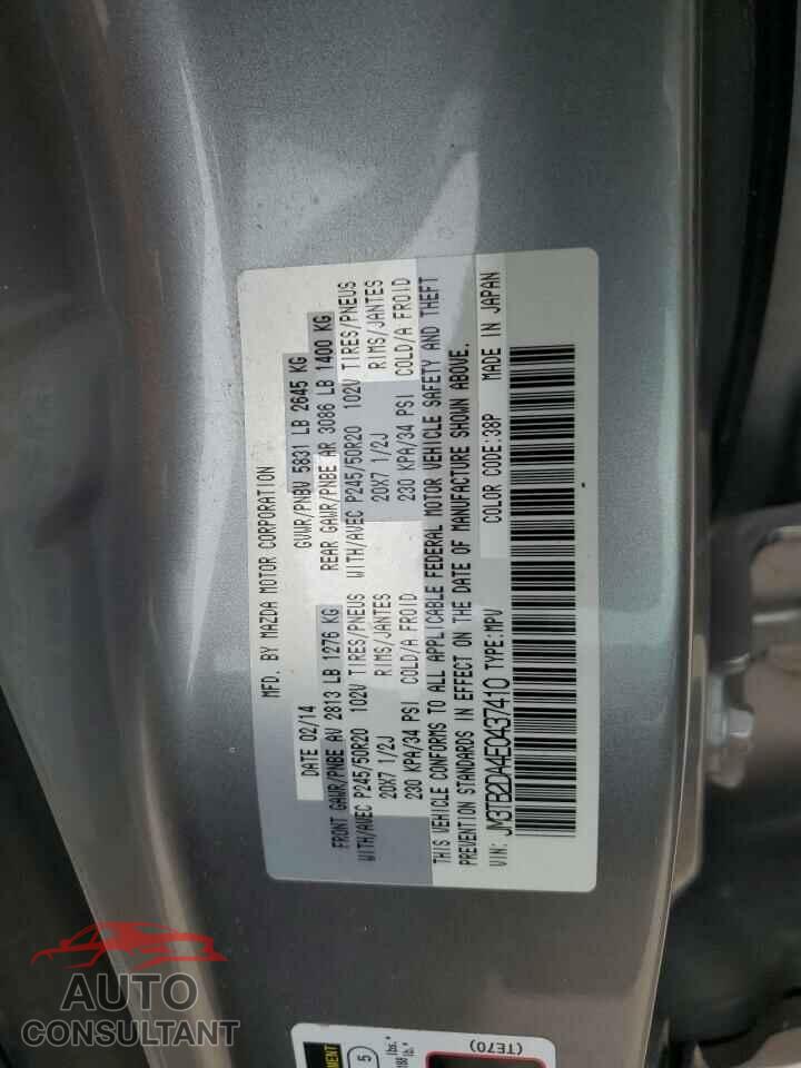 MAZDA CX-9 2014 - JM3TB2DA4E0437410