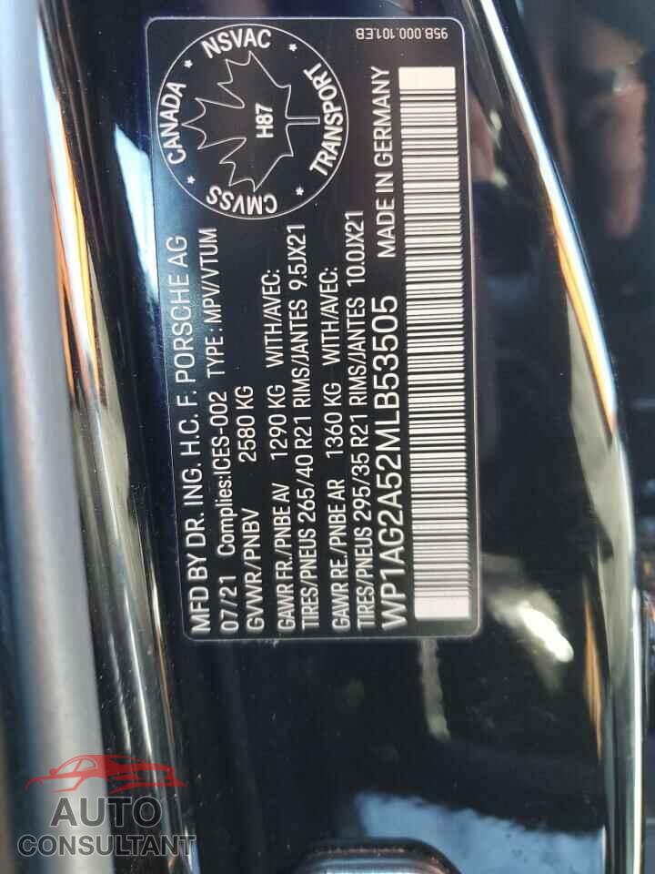 PORSCHE MACAN 2021 - WP1AG2A52MLB53505