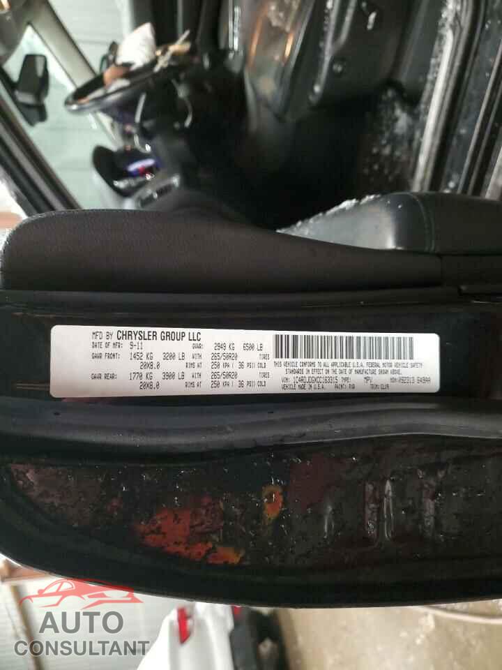 DODGE DURANGO 2012 - 1C4RDJDGXCC163315