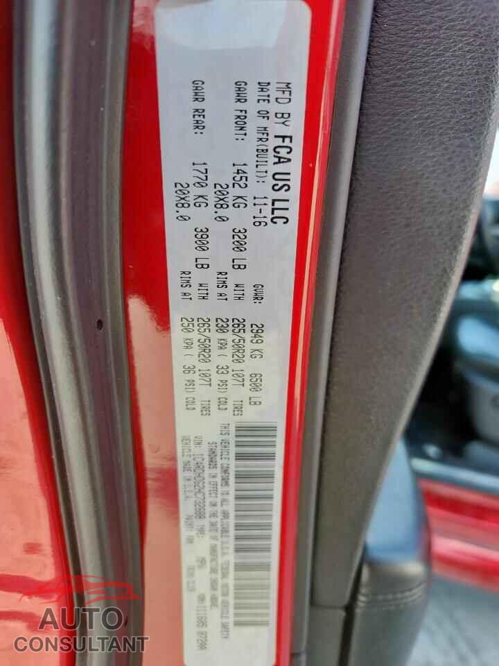 DODGE DURANGO 2017 - 1C4RDHDG2HC732688
