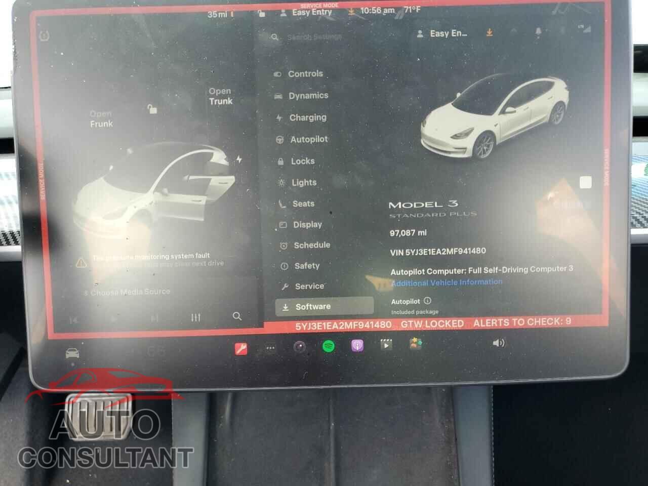 TESLA MODEL 3 2021 - 5YJ3E1EA2MF941480