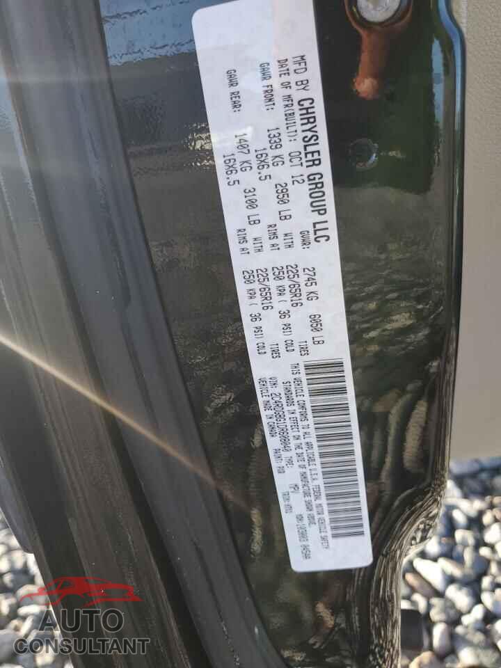 DODGE CARAVAN 2013 - 2C4RDGBG1DR608040