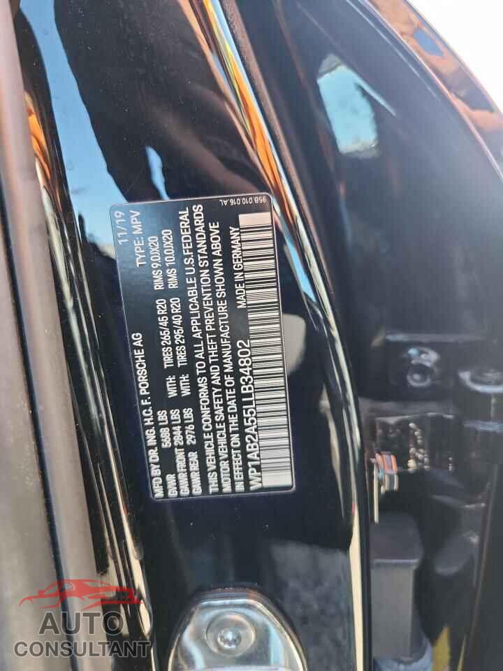 PORSCHE MACAN 2020 - WP1AB2A55LLB34802