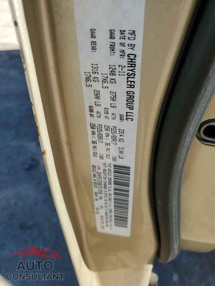 DODGE JOURNEY 2011 - 3D4PG1FG9BT517536