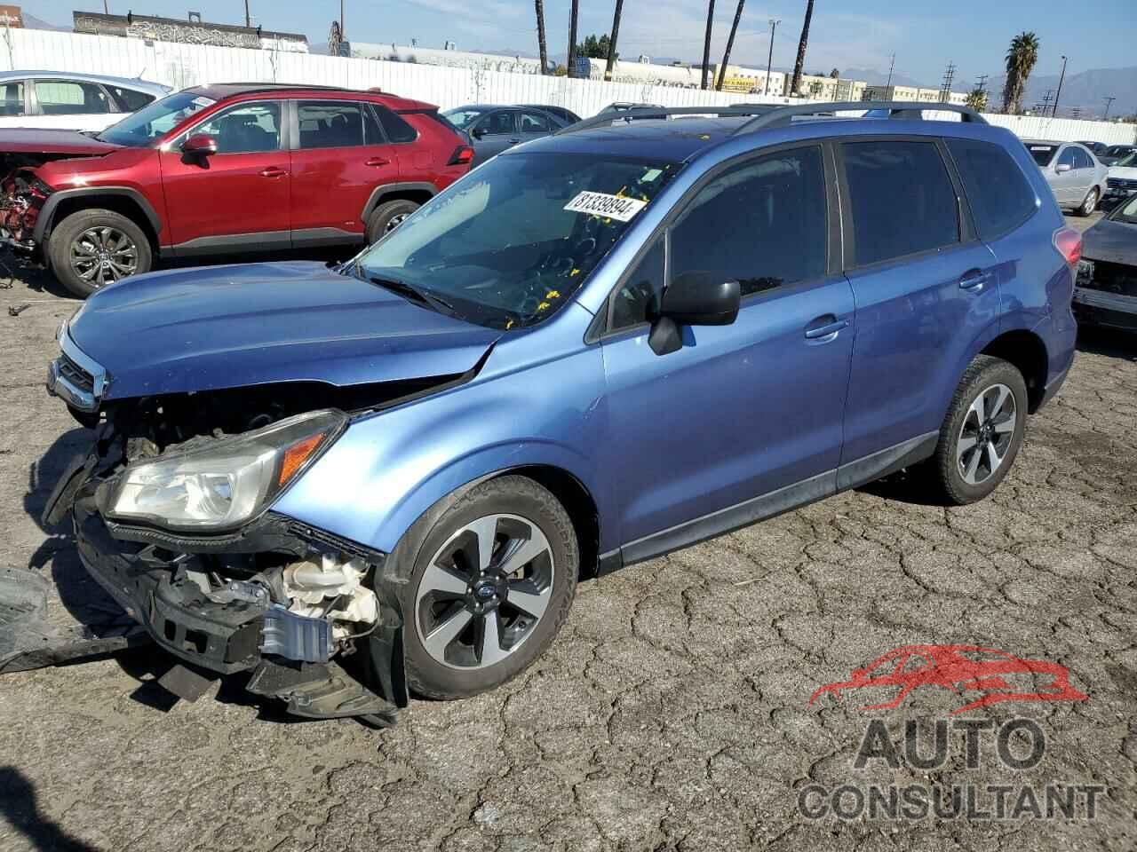 SUBARU FORESTER 2018 - JF2SJABC8JH478903