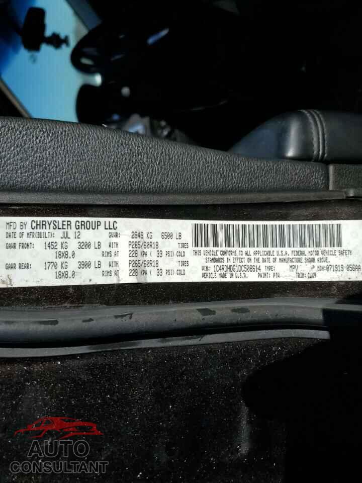 DODGE DURANGO 2013 - 1C4RDHDG1DC508614