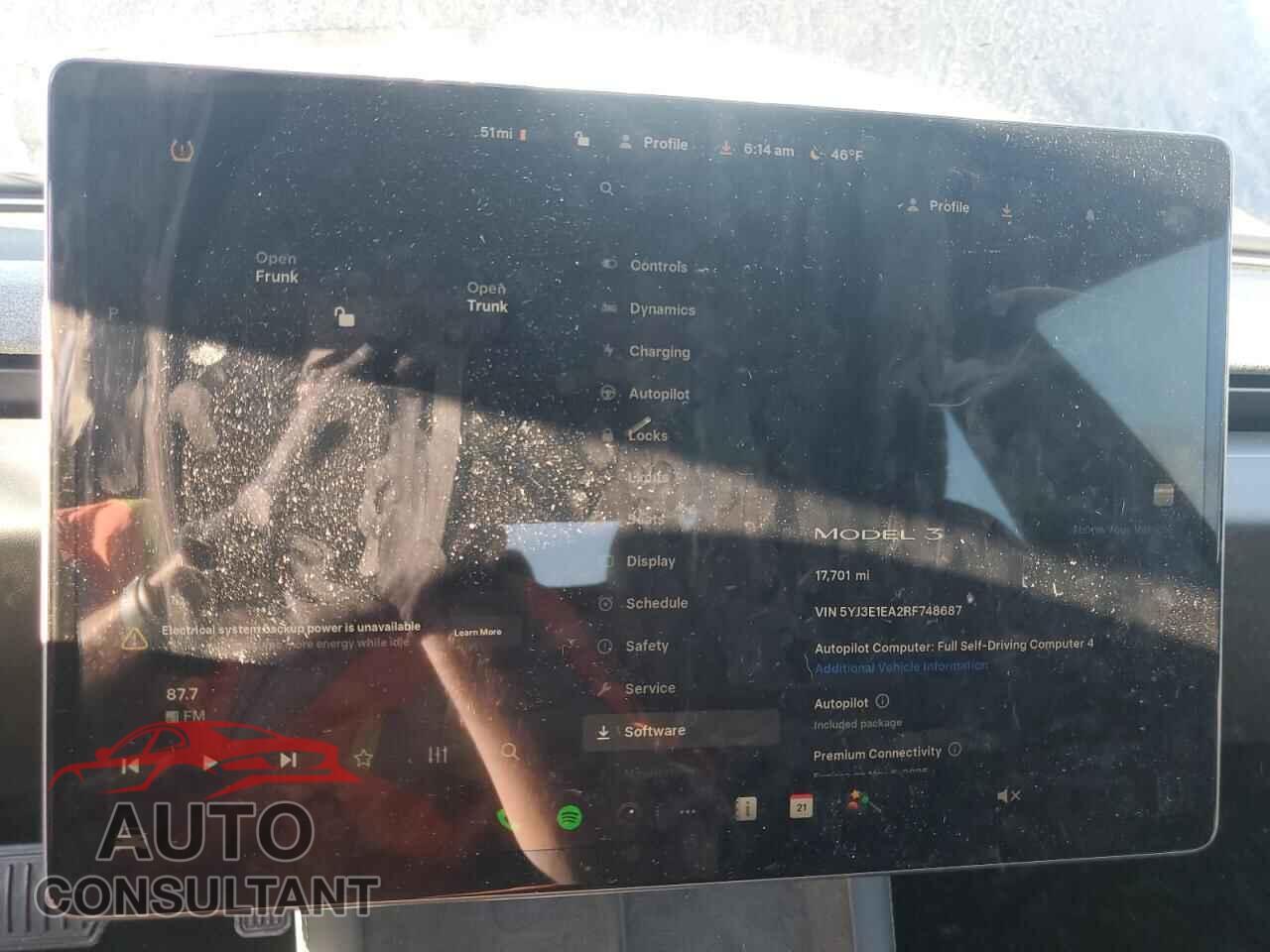 TESLA MODEL 3 2024 - 5YJ3E1EA2RF748687