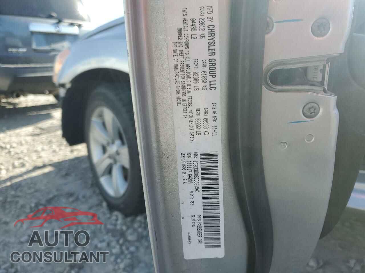 DODGE CALIBER 2012 - 1C3CDWDA6CD531941