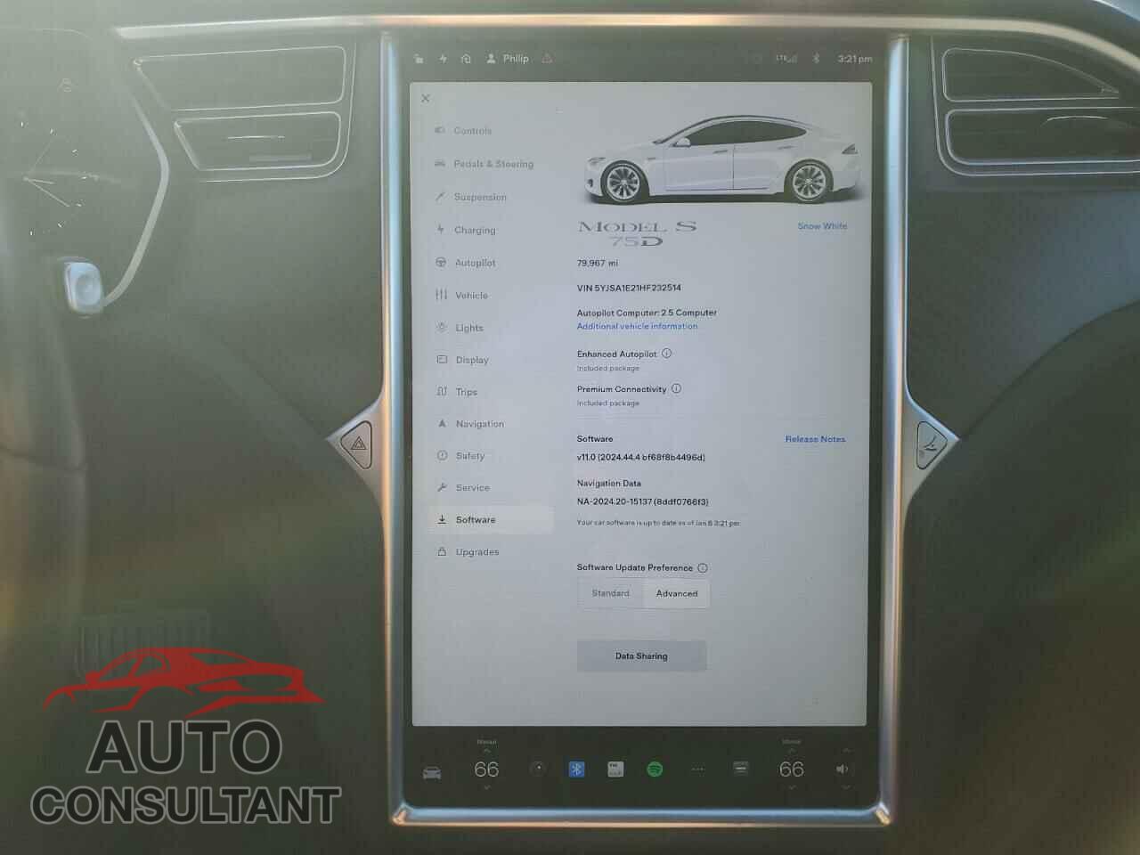 TESLA MODEL S 2017 - 5YJSA1E21HF232514