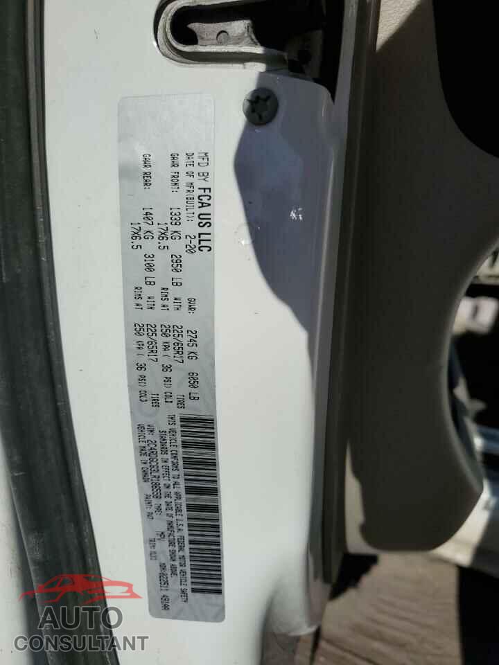 DODGE CARAVAN 2020 - 2C4RDGCG3LR186558