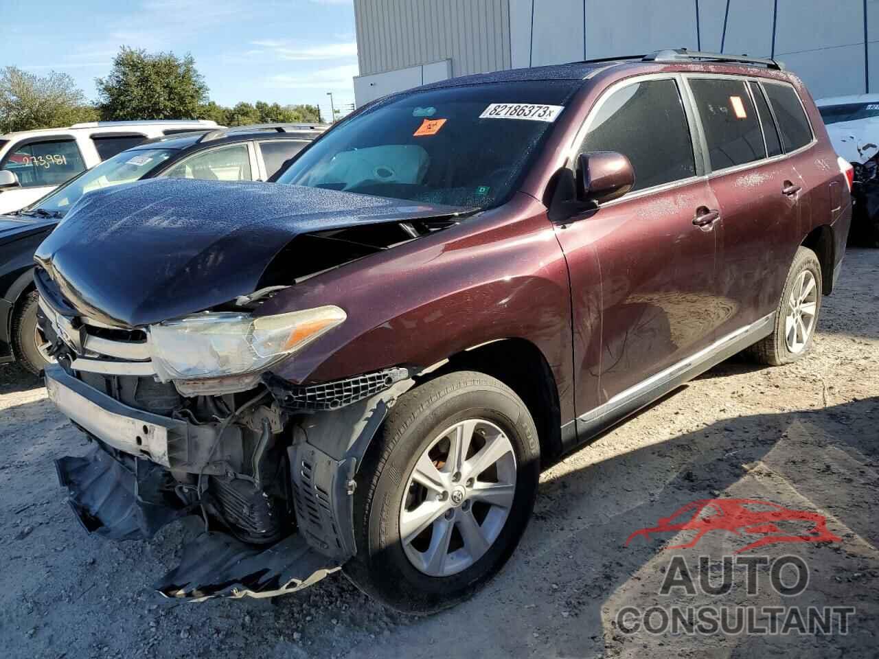 TOYOTA HIGHLANDER 2012 - 5TDBK3EH8CS170000