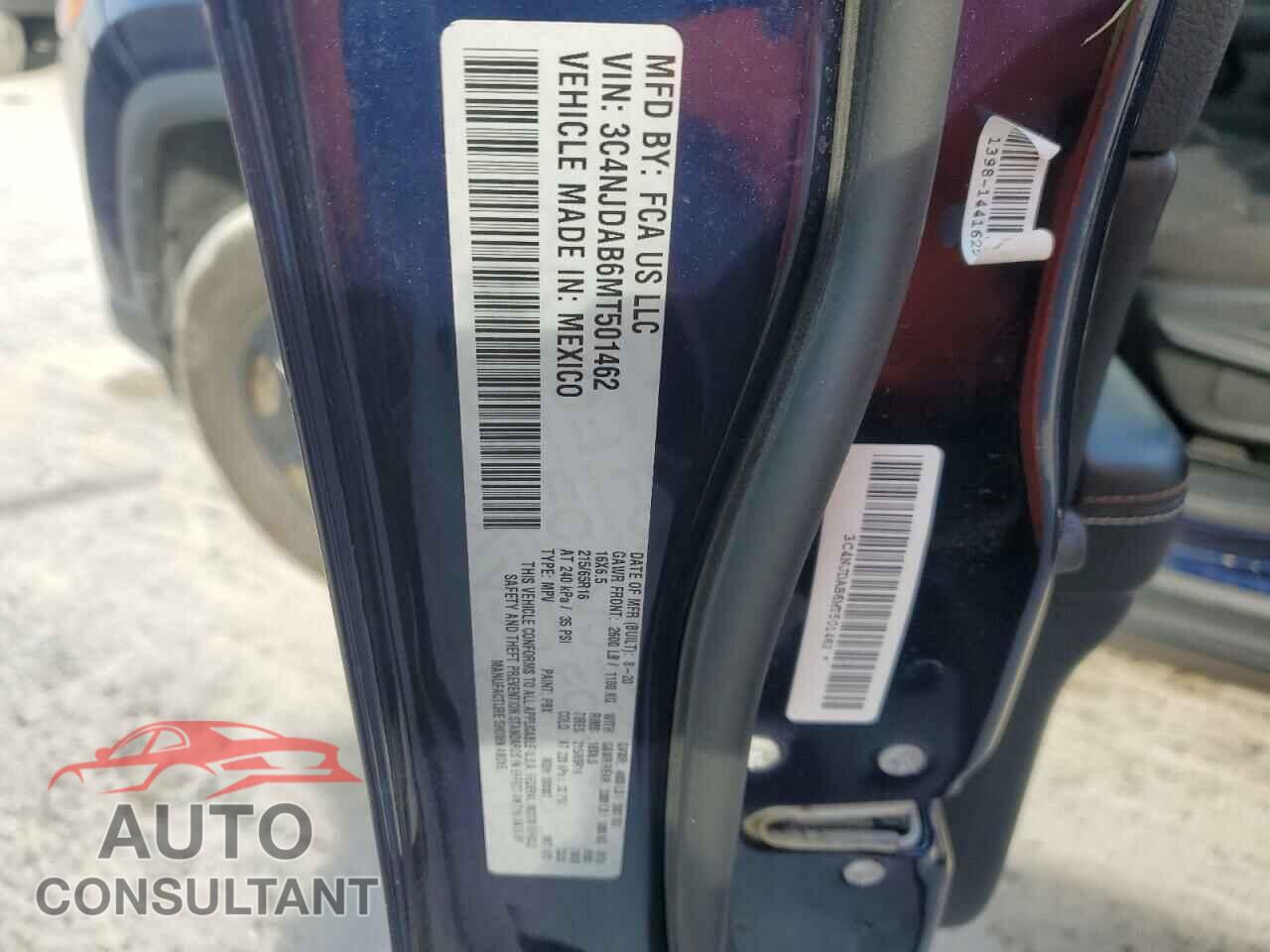 JEEP COMPASS 2021 - 3C4NJDAB6MT501462