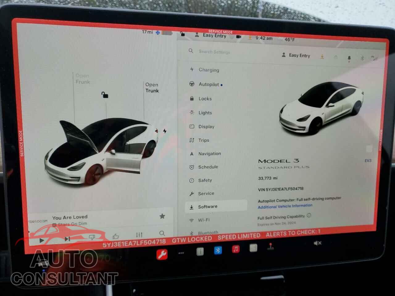 TESLA MODEL 3 2020 - 5YJ3E1EA7LF504718