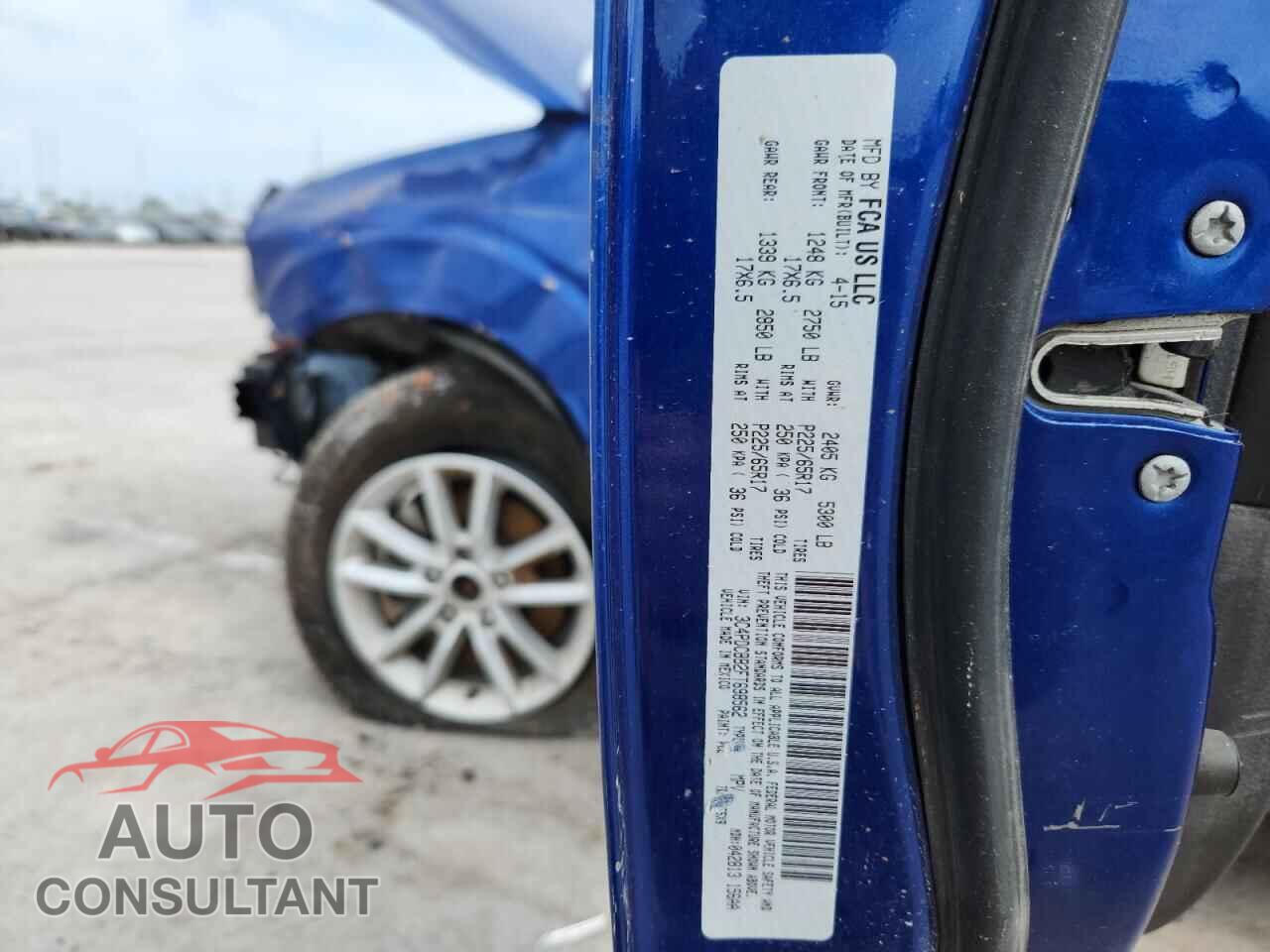 DODGE JOURNEY 2015 - 3C4PDCBB2FT698562