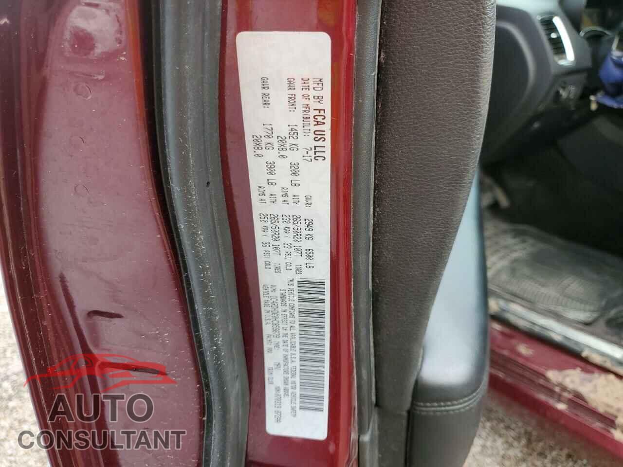 DODGE DURANGO 2017 - 1C4RDHDG0HC859679