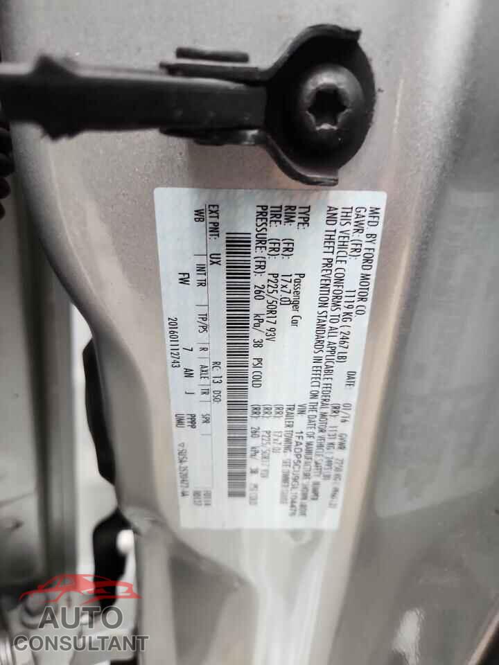 FORD CMAX 2016 - 1FADP5CU9GL104476