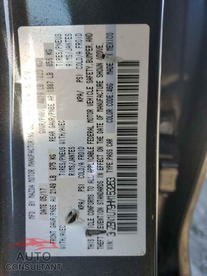 MAZDA 3 2017 - 3MZBN1U79HM153263