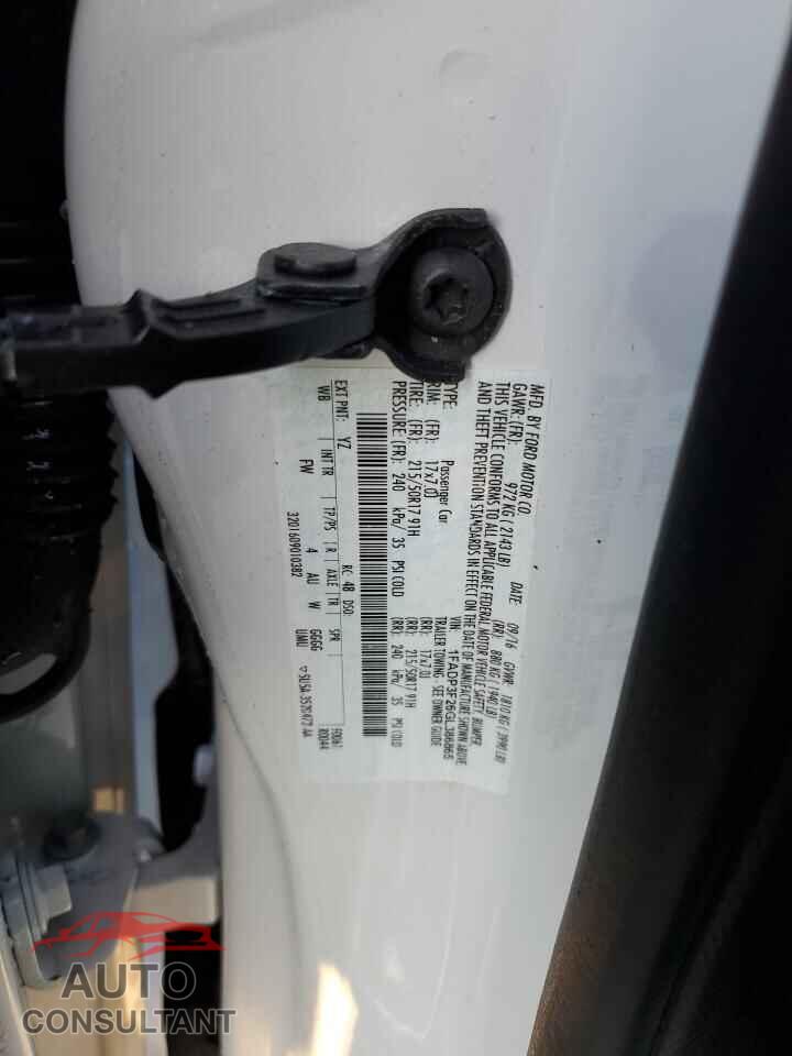 FORD FOCUS 2016 - 1FADP3F26GL386865