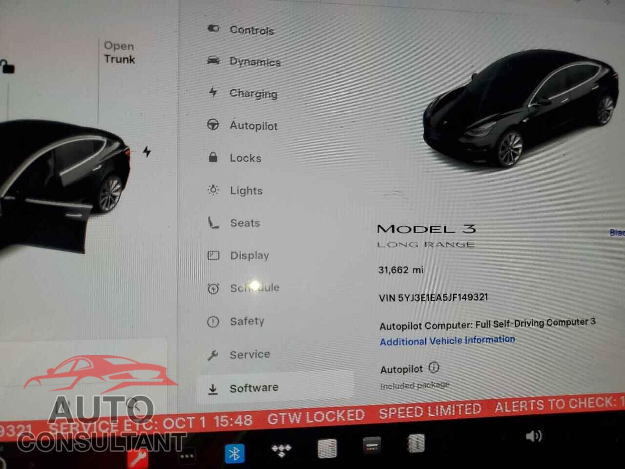 TESLA MODEL 3 2018 - 5YJ3E1EA5JF149321
